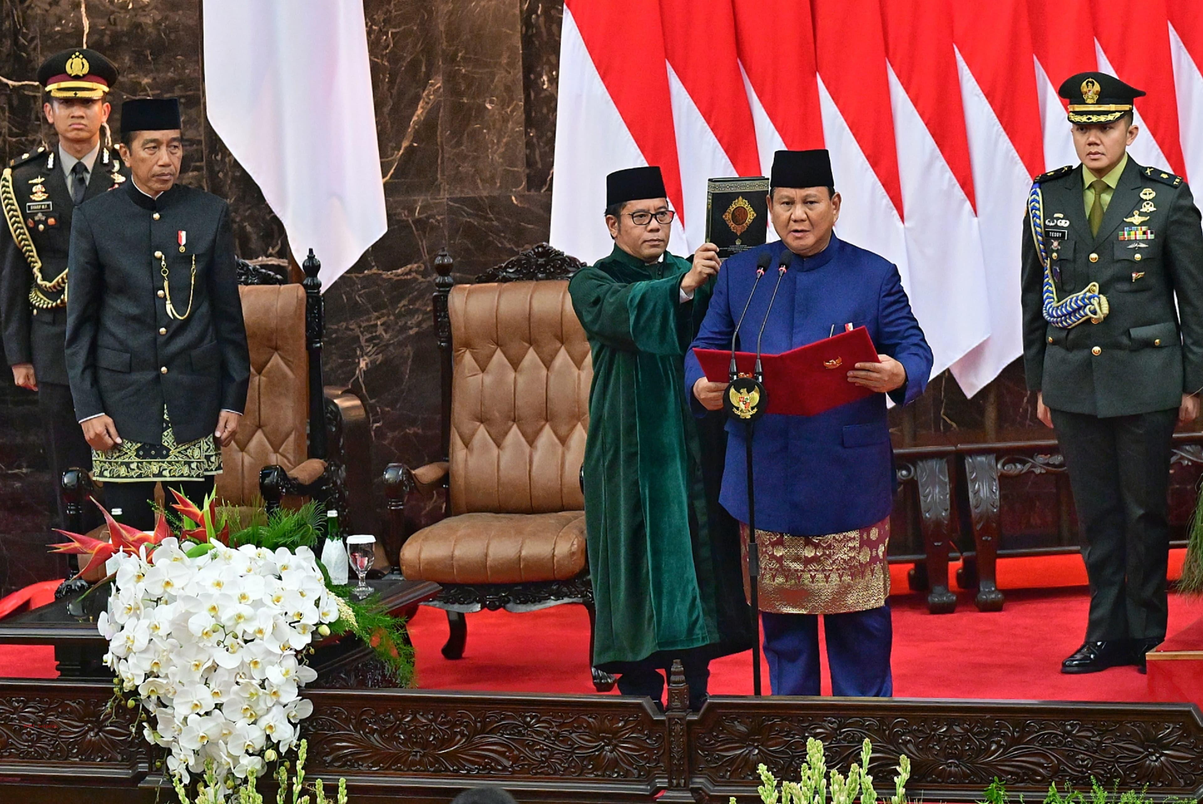 Presiden Prabowo Subianto Dilantik